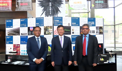 Group photo of IITB delegation and NIMS president